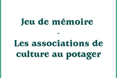 Jeu mémoire - associations de culture